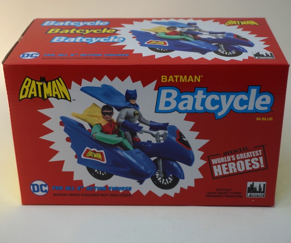 DC Comics Retro Batman Batcycle Playset Red by FTC 
