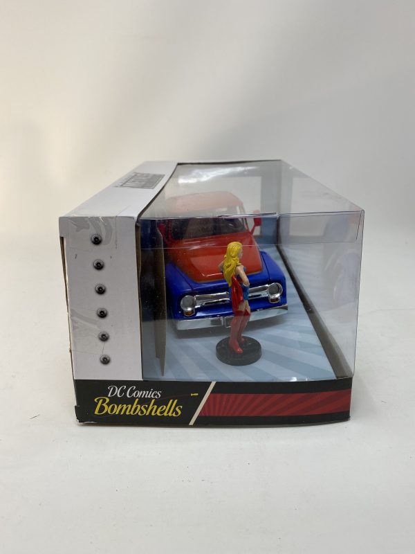 Metals Die Cast DC Bombshells- Supergirl & 1956 Ford F-100 Pickup - Image 2