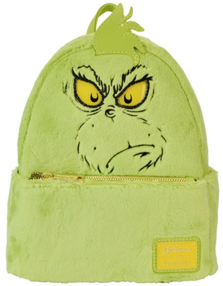dr seuss mini backpack AI ACCESSORY INNOVATIONS Dr. Seuss's The Cat In The Hat Backpack, 12" x 10" x 4", Kids School Bag with Thing One and Thing Two Design, White/Red/Blue up front pocket Dr. Seuss Cindy Lou Who
