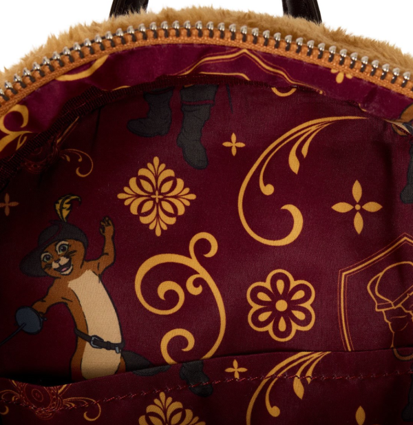 Loungefly Mini Backpack: Shrek- Puss in Boots Faux Fur - Image 5