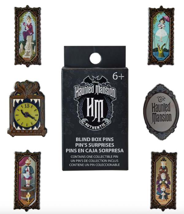 Loungefly Enamel Pins: Disney- Haunted Mansion Stretching Portraits Mystery Box