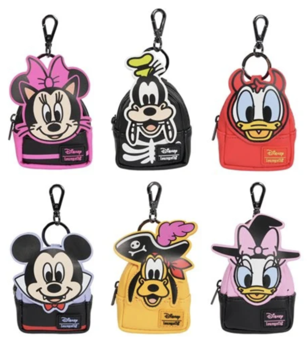 Loungefly Mini Backpack Bag Charm: Mickey & Friends Halloween Blind Box (EE Ecxl.)