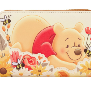 Loungefly: Disney- Winnie the Pooh Floral Bee Zip Around Wallet